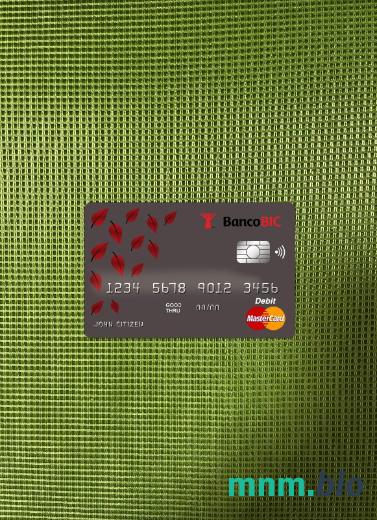 Angola Banco BIC bank master card wygląd fotograficzny skan PSD + zdjęcie